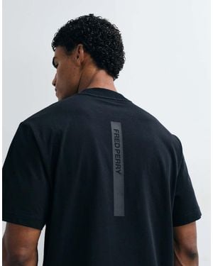 Fred Perry Reflective Back Graphic T-Shirt - Blue