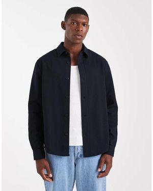 ASOS Regular-Fit Overhemd Van Jersey - Blauw