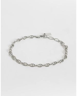ASOS Bracelet chaîne à maillons ovales - Métallisé