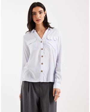 Vero Moda Pocket Front Shirt - White