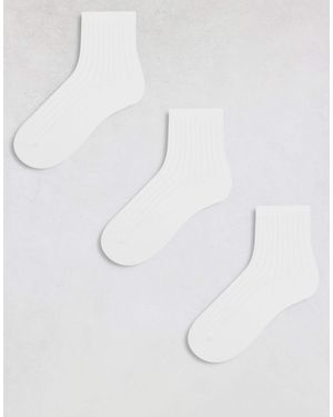 Weekday – bella – gerippte socken - Weiß