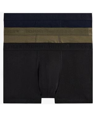 Tommy Hilfiger 3-Pack Everyday Luxe Tonal Logo Trunks - Black