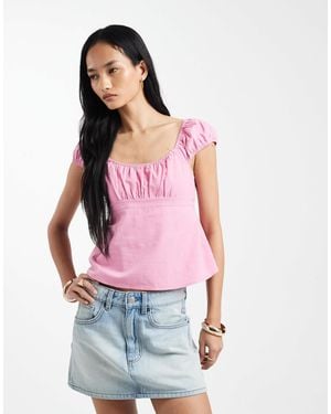 Cotton On – babydoll-bluse - Rot