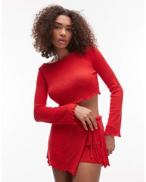 emory park – feinstrickpullover - Rot