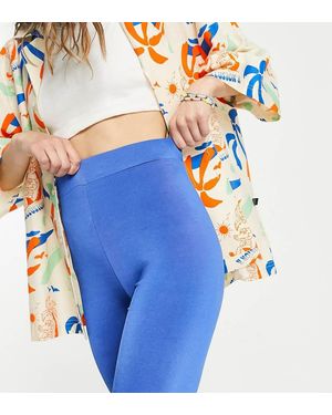 Collusion Pantalones Cortos Azules Estilo Legging Con Acabado Brillante De (Parte De Un Conjunto)
