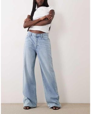 GOOD AMERICAN Weightless High Waist Wide Leg Jeans - Blue