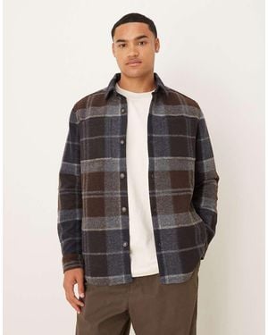 Barbour Chapter Tailored Check Overshirt - Grey