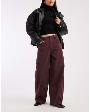 ASOS Barrel Trousers - Red