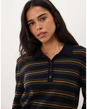 GANT Cardigan Rugby A Righe - Nero