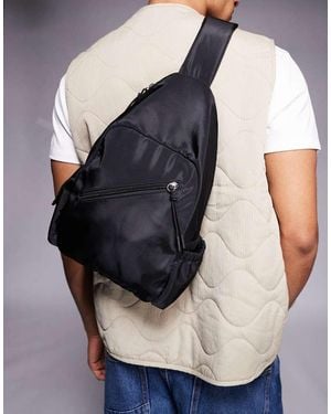 ASOS Nylon Cross Body Backpack - Blue