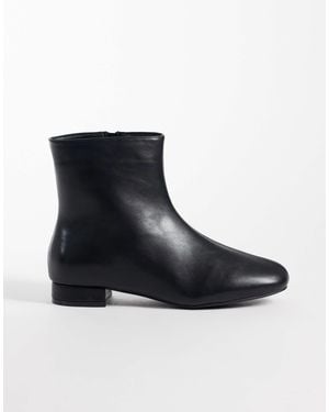 SEQWL Wide Fit Elma Ankle Boots - Black