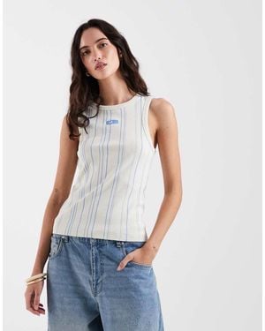 laagam Embroidered Tank - White