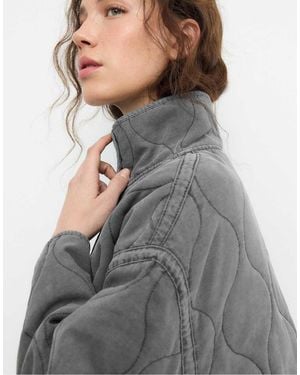 Stradivarius Puffer Jacket - Grey