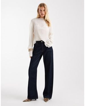 ASOS baggy Jeans With Cinch Back - Blue
