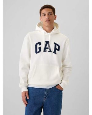 Gap Logo Overhead Hoodie With - White