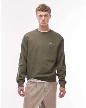 Carhartt Script Logo Sweatshirt - Green