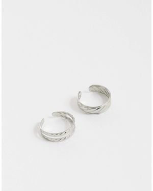 ASOS – 2er-set zehenringe - Weiß