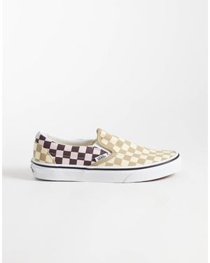Vans Classic Slip-on Checkerboard Trainers - White