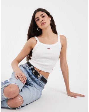 Levi's Essential Sporty Ribbed Vest - White