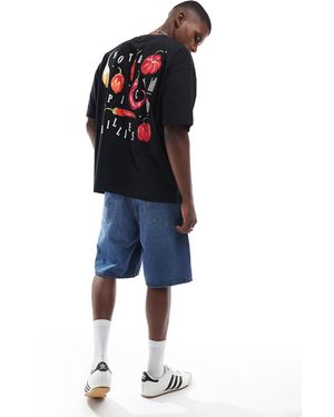 ASOS Oversized T-shirt With Chilli Graphic - Blue