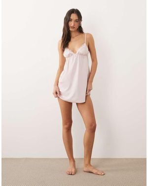 Boux Avenue Kaya Satin Chemise - Pink