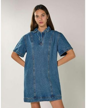 Glamorous Denim Mini Dress - Blue