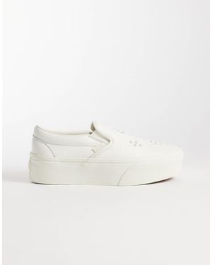 Vans Classic stackform slip-on à clous cassé - Neutre