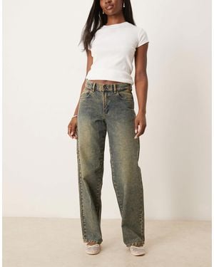 Dickies – herndon – lockere denim-jeans - Natur