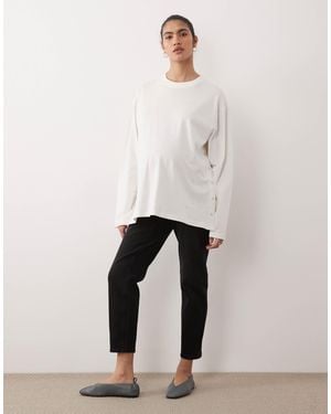 ONLY High Waist Mom Jeans - Natural