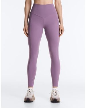 Oysho Compressive Pocket High-rise 65cm Ankle-length leggings - Purple