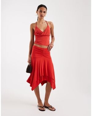 Motel Samaria Co-Ord Gathered Midi Skirt