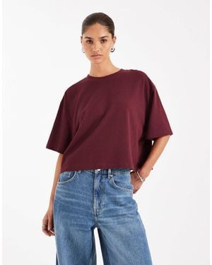 ASOS Textured Jersey Boxy Crop T-Shirt