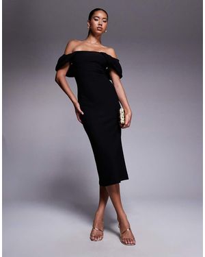 Forever New Bardot Midaxi Dress - Blue