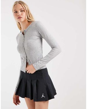 Nike Minifalda Negra De Tablas De - Blanco