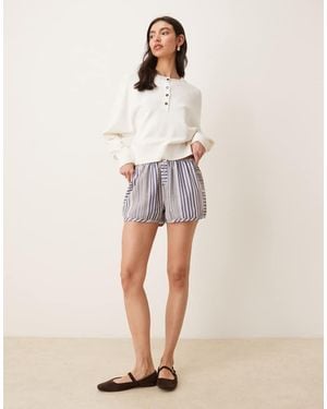 Free People Home By 8 Boxer Shorts - Natural