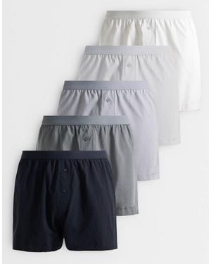 ASOS Confezione Da 5 Boxer - Grigio