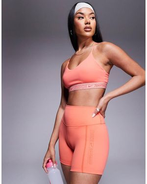 Nike Nike One Training Dri-fit High Waisted 5 Inch Shorts - Pink