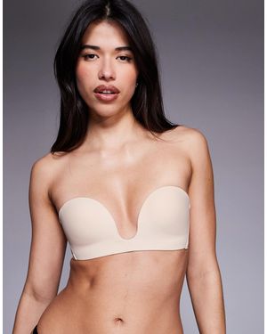 Bye Bra Deep Plunge Strapless Bra - Gray