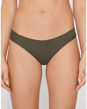 Tezenis Seamless Cotton Brazilian Briefs - Green
