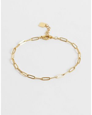 ASOS Asos design curve bracelet chaîne à maillons façon chaîne - Blanc