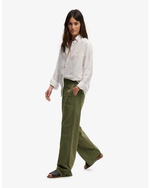 Superdry – weite cargohose - Grün