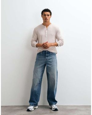 ASOS Jeans Ampi Lavaggio Medio - Blu