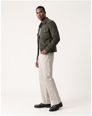 Harry Brown Leon Real Suede Shacket - Green