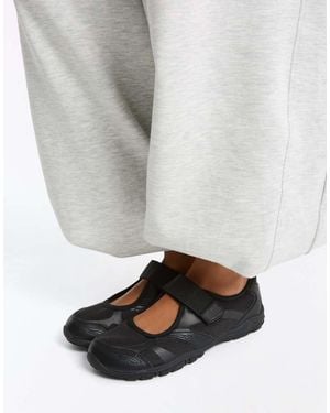 Bershka Barefoot Sports Ballet Flats - Grey