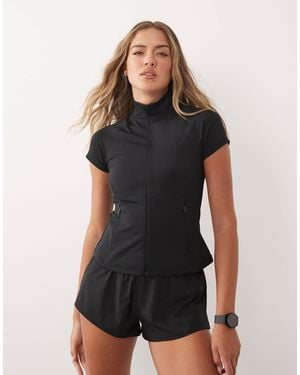 4505 Active – kurzärmlige laufjacke - Schwarz