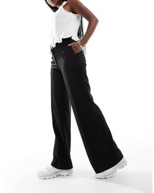 Weekday Cami Trousers With Slight Flared Leg - Black