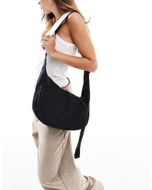 BAGGU Medium Nylon Crescent Bag - Black