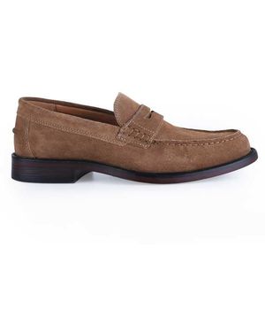 OFF THE HOOK 'Monro' Loafer Formal/Casual Slip-On Leather Shoes - Brown