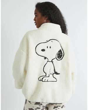 Skinnydip London London Snoopy Longline Fleece - White