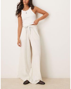 Free People Wait a minute - pantalon confort ample - grège - Neutre
